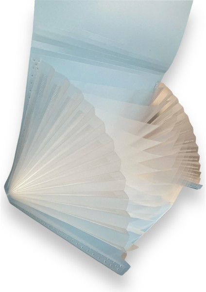 CY-9654 Bölmeli Körüklü Dosya 13 Bölmeli - Pastel Mavi fiyatları