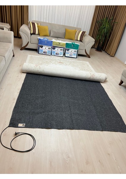 160 x 220 cm Keçeli Elektrikli Halı Altı Isıtıcı Yerden Isıtma (Floor Heating)