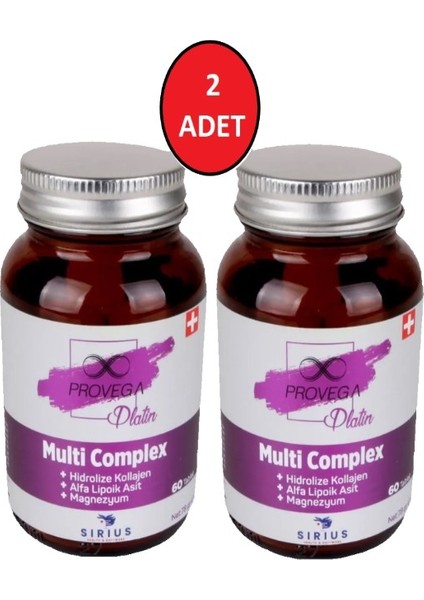 Platin Multi Complex Hidrolize Kolajen Alfa Lipoik Asit Magnezyum Kalsiyum Bor (2 Adet)
