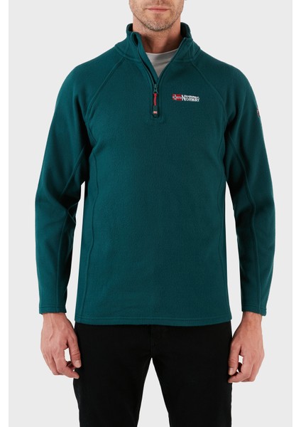 Yumuşak Dokulu Dik Yaka Yarım Fermuarlı Outdoor Polar Erkek Polar Tugassor