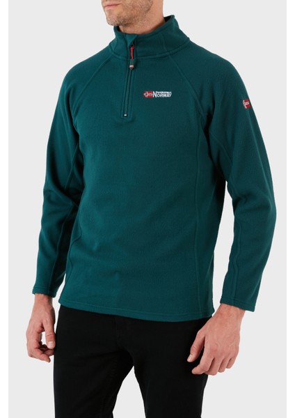 Yumuşak Dokulu Dik Yaka Yarım Fermuarlı Outdoor Polar Erkek Polar Tugassor modelleri