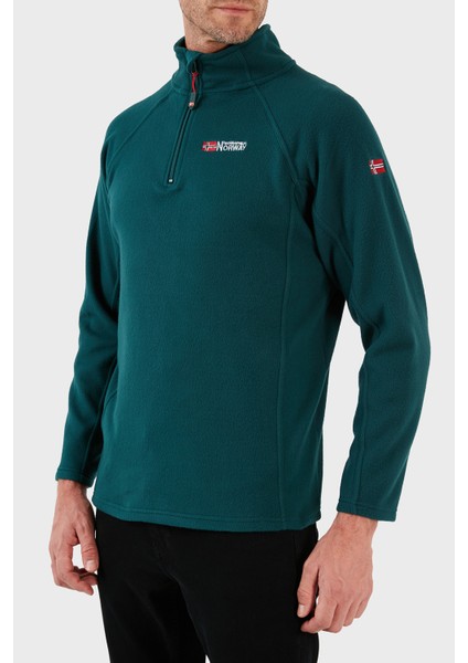 Yumuşak Dokulu Dik Yaka Yarım Fermuarlı Outdoor Polar Erkek Polar Tugassor indirimleri