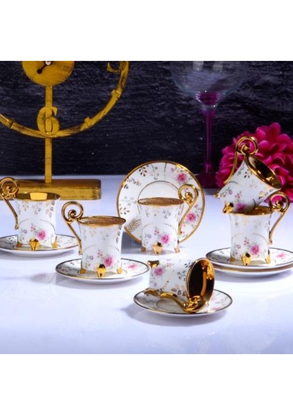 Bella 6'lı Fincan Takımı Ayaklı 90 cc İST-173