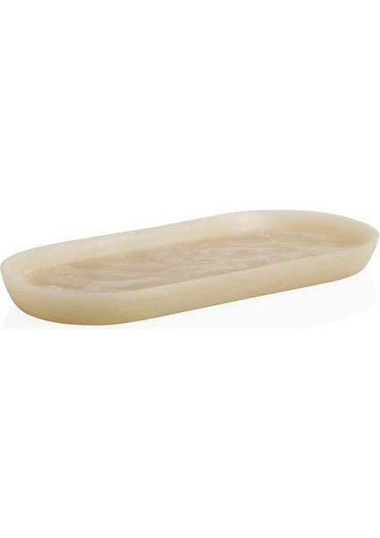 BA19066 Oval Tepsisi Pembe Mermer/altın