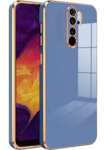 Kzy Xiaomi Redmi Note 8 Pro Kapak Kamera Korumalı Lazer Kesim Lüx Silikon Kılıf - Petrol Mavisi