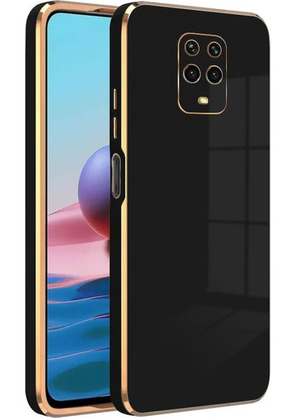 Xiaomi Redmi Note 9 Pro Kapak Kamera Korumalı Lazer Kesim Lüx Silikon Kılıf - Siyah