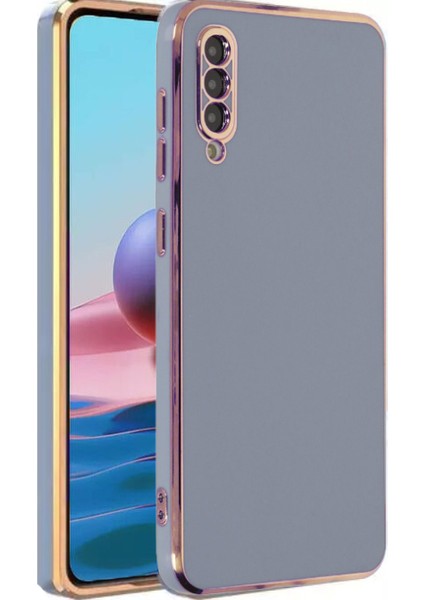 Samsung Galaxy A70S Kapak Kamera Korumalı Lazer Kesim Lüx Silikon Kılıf - Petrol Mavisi