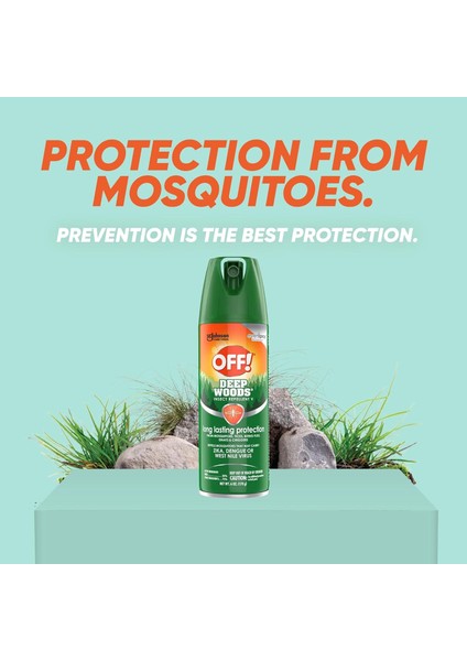 Off Deep Woods Insect Repellent Long Lasting Protection Sinek Kovucu Sprey 170 gr