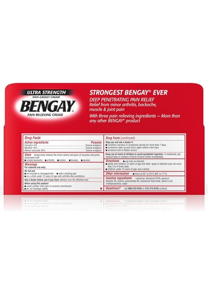 Bengay Ultra Strength Pain Relief Cream Kas Rahatlatıcı Krem 113 gr