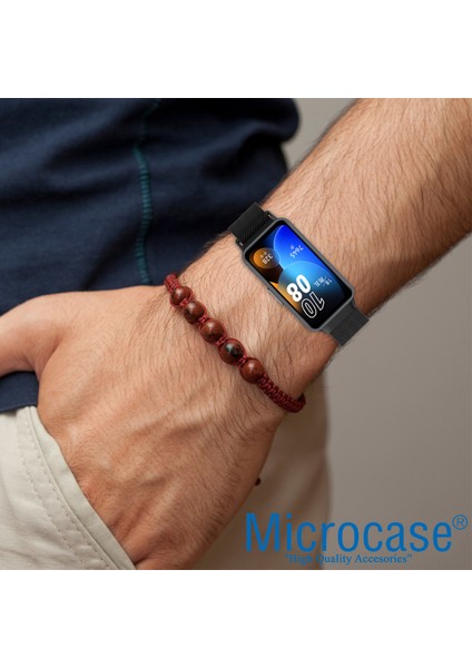 Huawei Band 8 Metal Mıknatıslı Kordon Kayış - KY78 modelleri