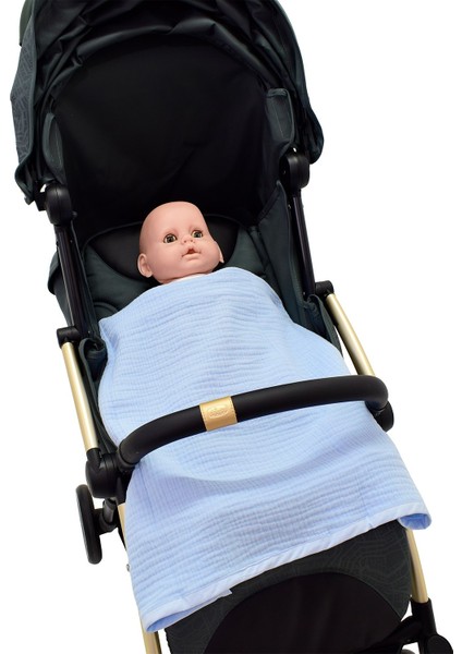 Başlıklı 4 Kat Müslin Bebek Battaniyesi 92 x 82 cm 1209 fırsatları