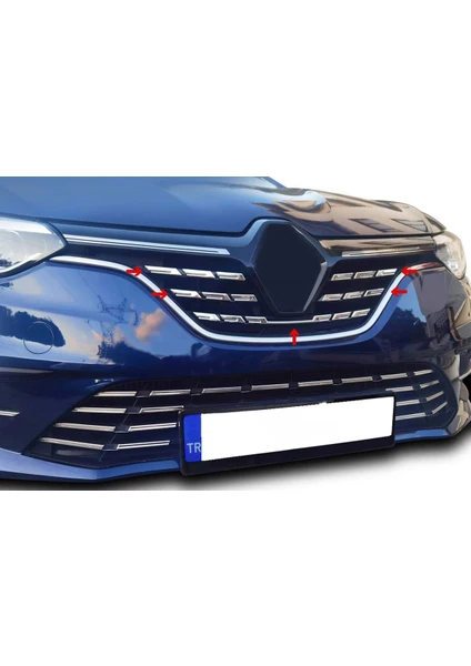 My Tuning Mytuning Renault Megane 4 Krom Ön Panjur 5 Parça 2021 ve Üzeri