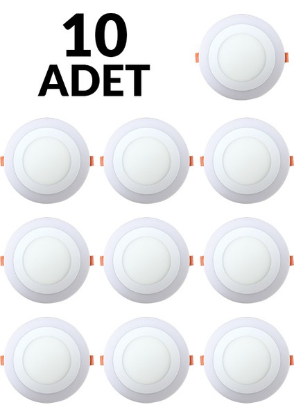 10'lu Paket 3+3 Watt Slım LED Panel