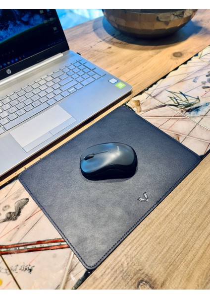 Hakiki Deri Mousepad Siyah