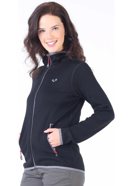 Marin Fermuarlı Kapüşonlu Kadın Sweatshirt - Blk indirimleri