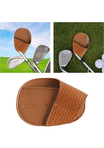 Golf Kulübü Demir Kafa Kapağı Spor Aksesuarları Için Koruyucu Kasa Seyahat Kahverengi (Yurt Dışından) modelleri