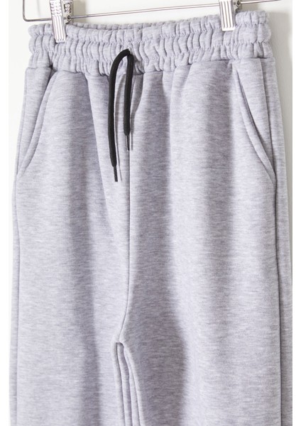 Gri Üç Iplik Şardonlu Beli Lastikli Çocuk Eşofman Altı 16761 fiyatları