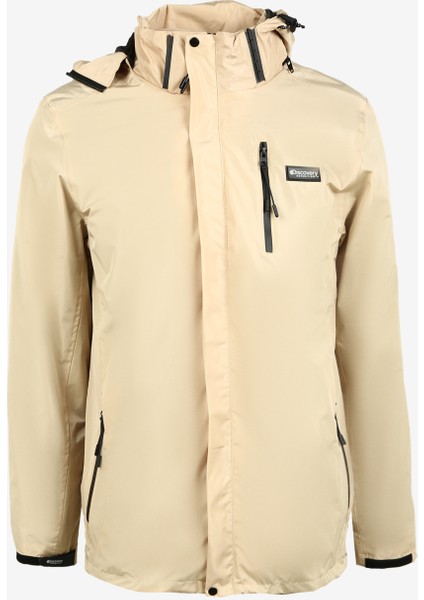 Bej Erkek Kapüşonlu 3 In 1 Mont D3WM-MNT14