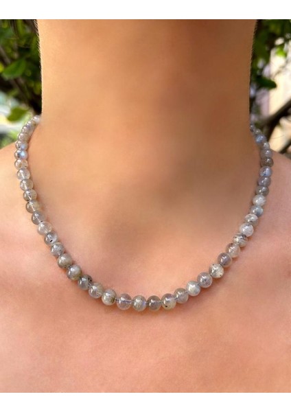 6 mm Küre Kesim Labradorit Doğal Taş Kolye fiyatları