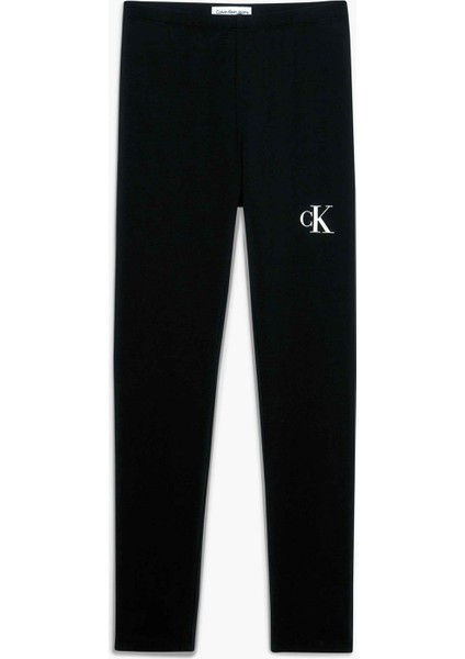Siyah Kız Çocuk Skinny Uzun Düz Tayt IG0IG02137BEH