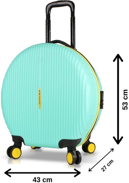 Bubble Abs Yuvarlak Valiz Mint Yeşili fiyatları