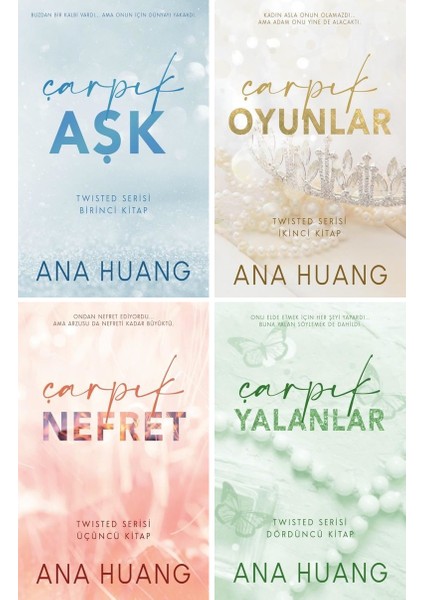Çarpık Aşk - Çarpık Oyunlar - Çarpık Nefret - Çarpık Yalanlar - 4 Kitap - Ana Huang
