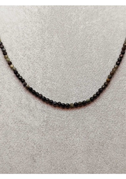 Serpantin (Yılan) Taşı 2.5mm Kolye (Sabit Klipsli)