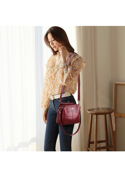 1 Katmanlı Siyah Yüksek Kaliteli Yumuşak Deri Omuz Kadınlar Için Crossbody Çanta 2022 Yeni Lüks Çanta Kadın Çanta Tasarımcısı Messenger Çanta Sac (Yurt Dışından)
