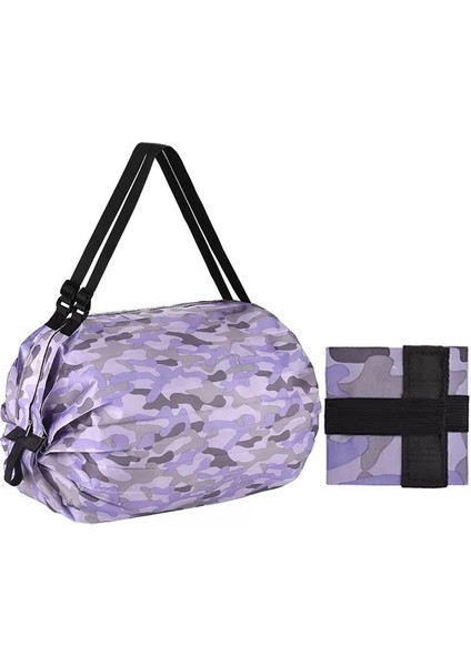Purple2 Katlanabilir Büyük Kapasiteli Depolama Katlanır Çanta Seyahat Çantaları Tote Bagaj Çanta Üzerinde Taşımak Su Geçirmez Duffel Kadın Omuz Çantaları (Yurt Dışından)