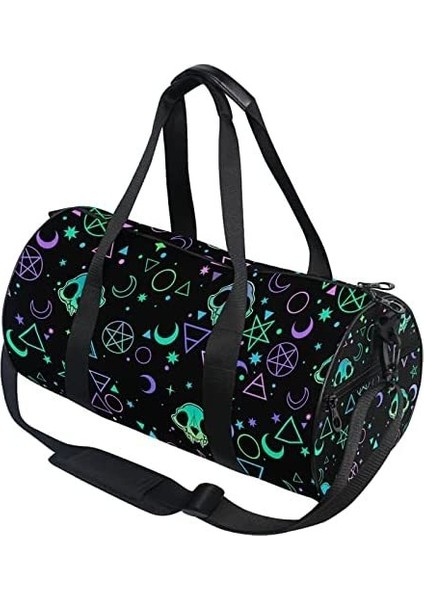 Stil 4 Siyah Kafatası Güve Spor Çantaları Sihirli Kafatasları Spor Spor Çantası Seyahat Bagaj Gecelik Çantalar Erkekler Kadınlar Için Seyahat Için Duffel Çantalar (Yurt Dışından)