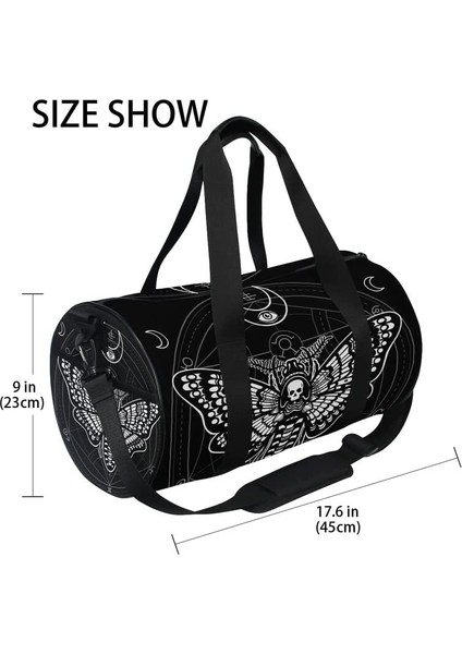 Stil 4 Siyah Kafatası Güve Spor Çantaları Sihirli Kafatasları Spor Spor Çantası Seyahat Bagaj Gecelik Çantalar Erkekler Kadınlar Için Seyahat Için Duffel Çantalar (Yurt Dışından)