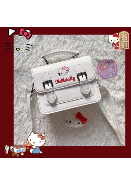 B Kawaii Sanrio Desen Kuromi Cinnamoroll Hello Kitty Çanta Lolita Jk Taşınabilir Messenger Çapraz Tote Pu Deri Çanta Y2K Kadınlar (Yurt Dışından) modelleri