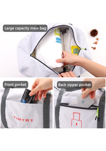 T3002 Pembe Tınyat Kadın Seyahat Çantası Bagaj Bez Çantalar Katlanabilir Büyük Kapasiteli Seyahat Organizatör Çanta Bayanlar Haftasonu Spor Çanta 25L (Yurt Dışından) fırsatları
