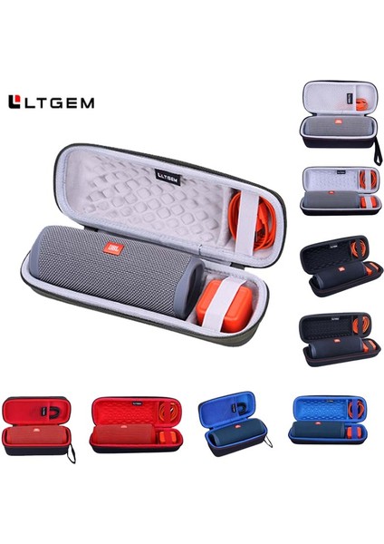 Jbl Flıp 5 Flıp 4 Flıp 3 Için CS496 Ltgem Eva Sert Kılıf Su Geçirmez Taşınabilir Bluetooth Hoparlör - Seyahat Koruyucu Taşıma Çantası (Yurt Dışından)
