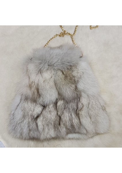 Siyah Küçük Kadınlar Gerçek Tilki Kürk Çanta Moda Uzun Kemer Kış Hakiki Tilki Kürk Kafa Küçük Omuz Çantaları Çapraz Zincir Kadın Güzel Çanta (Yurt Dışından) fırsatları