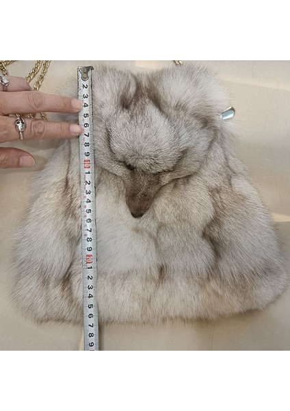 Siyah Küçük Kadınlar Gerçek Tilki Kürk Çanta Moda Uzun Kemer Kış Hakiki Tilki Kürk Kafa Küçük Omuz Çantaları Çapraz Zincir Kadın Güzel Çanta (Yurt Dışından) indirimleri