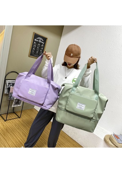 Ben Katlanabilir Büyük Kapasiteli Depolama Katlanır Çanta Seyahat Çantaları Tote Bagaj Çanta Su Geçirmez Duffel Kadın Omuz Çantaları (Yurt Dışından) fiyatları