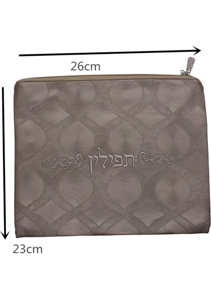 Tallit Işlemeli Ibranice Kelimeler Için Mavi Pu Tefillin Çanta (Yurt Dışından)
