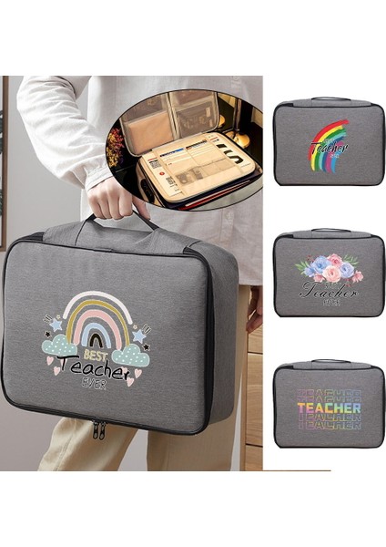 2TEACHER012 Su Geçirmez Dosya Lockbox Klasör Depolama Ofis Belge Malzemesi Çanta Öğretmen Seyahat Iş Aksesuarları Malzemeleri Organizatör (Yurt Dışından) fiyatları