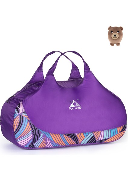 Mor Playking Yeni Stil Katlanabilir Holdall Spor Çantası Spor Salonu Seyahat Sporları Açık Hafif Katlanır Haver Çantası (Yurt Dışından)
