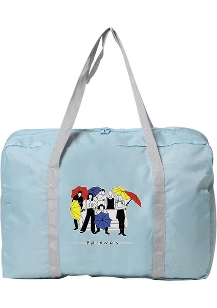 5FRIENDS005 Yeni Naylon Katlanabilir Seyahat Çantası Unisex Büyük Kapasiteli Çanta Bagaj Kadın Su Geçirmez Seyahat Aksesuarları Giysi Saklama Çantaları (Yurt Dışından)