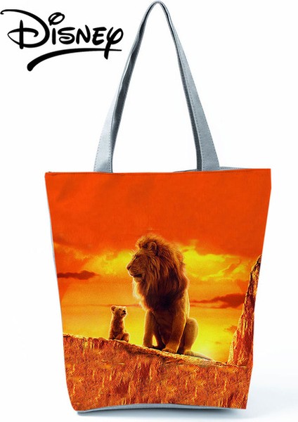 HL1946 Aslan Kral Disney Aslan Kral Çanta Kadın Omuz Çantası Sıcak Satış Yüksek Kapasiteli Yeniden Alışveriş Çantası Rahat Açık Seyahat Plaj Çantası (Yurt Dışından)
