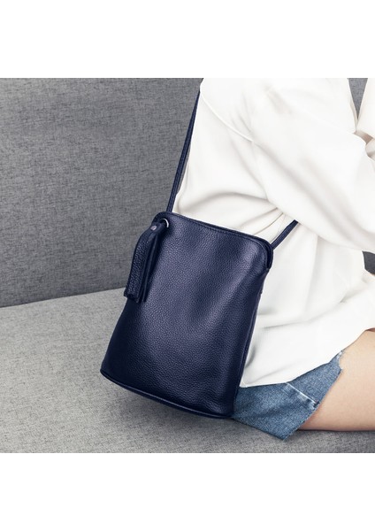 Küçük Açık Mor Hakiki Deri Püskül Omuz Çantası Kadın Lüks Çanta Bayanlar Küçük Crossbody Çanta Moda Para Cüzdan Kadın Askılı Çanta (Yurt Dışından)