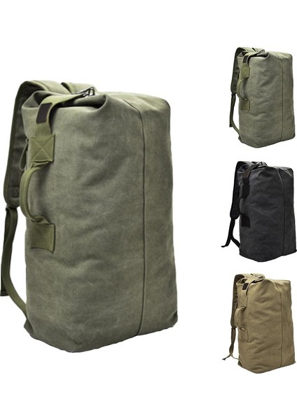Haki L Açık Seyahat Çantası Askeri Çanta Taşınabilir Erkek Sırt Çantası Büyük Kapasiteli Kova Omuz Çantası Erkek Sırt Çantası (Yurt Dışından) fırsatları