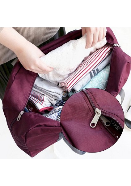 5beare Seyahat Çantası Unisex Katlanabilir Silindir Çanta Organizatörler Büyük Kapasiteli Taşınabilir Bagaj Çantası Seyahat Ayı Mektubu Desen Aksesuarları (Yurt Dışından) fırsatları