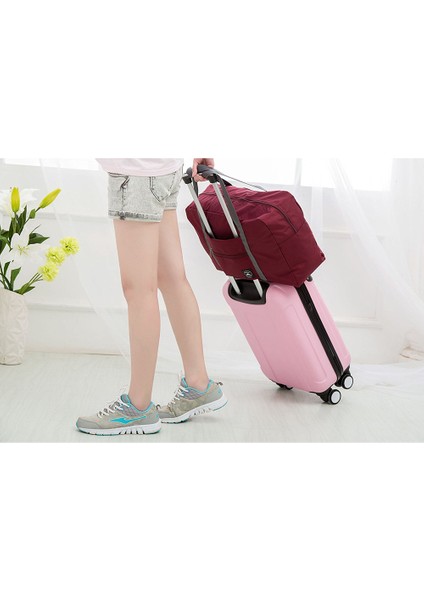 5beare Seyahat Çantası Unisex Katlanabilir Silindir Çanta Organizatörler Büyük Kapasiteli Taşınabilir Bagaj Çantası Seyahat Ayı Mektubu Desen Aksesuarları (Yurt Dışından) indirimleri