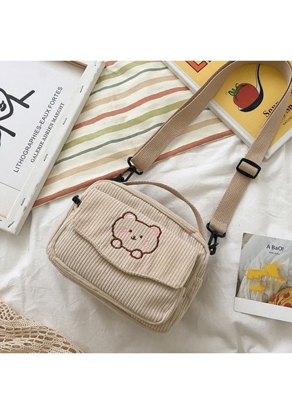 Pembe Sevimli Karikatür Messenger Tote Çanta Crossbody Çanta Kadife Ayı Öğrenci Omuz Çantası Lolita Günlük Kullanım Için Bayanlar Kız Çanta (Yurt Dışından) indirimleri