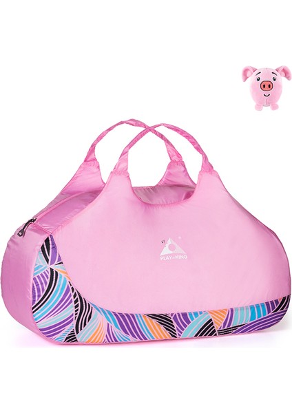 Pembe Playking Yeni Stil Katlanabilir Holdall Spor Çantası Spor Seyahat Spor Açık Hafif Katlanır Haver Çantası (Yurt Dışından)