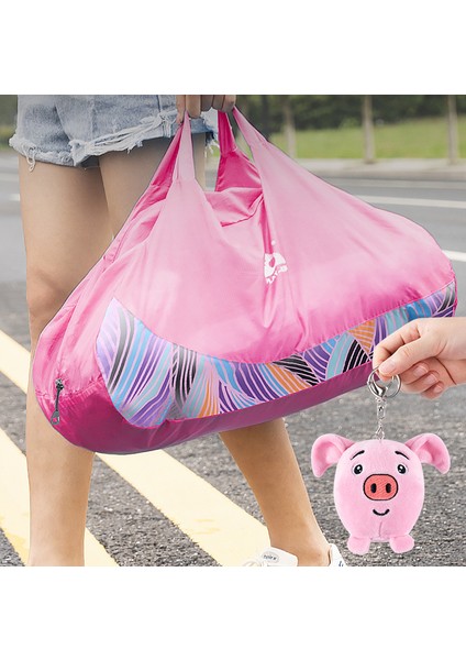 Pembe Playking Yeni Stil Katlanabilir Holdall Spor Çantası Spor Seyahat Spor Açık Hafif Katlanır Haver Çantası (Yurt Dışından) indirimleri