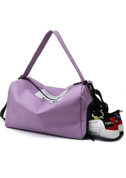 Donanma Kadın Seyahat Çantaları Moda Büyük Kapasiteli Omuz Çantası Kadın Yüzmek Spor Yoga Spor Çanta Yüksek Kapasiteli Ayakkabı-Bit Depolama Paketi (Yurt Dışından) fiyatları